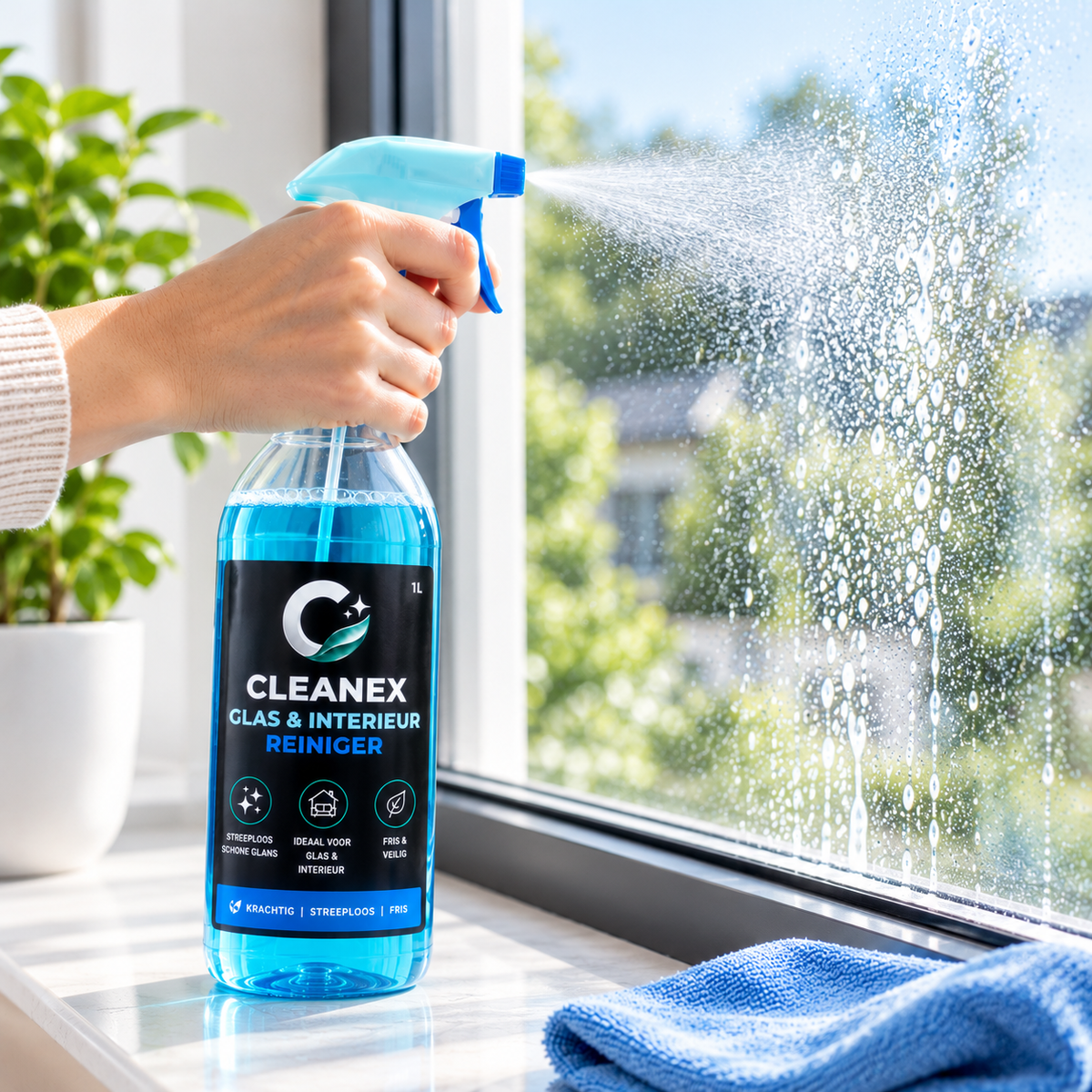 Glas en interieur reiniger 1 liter