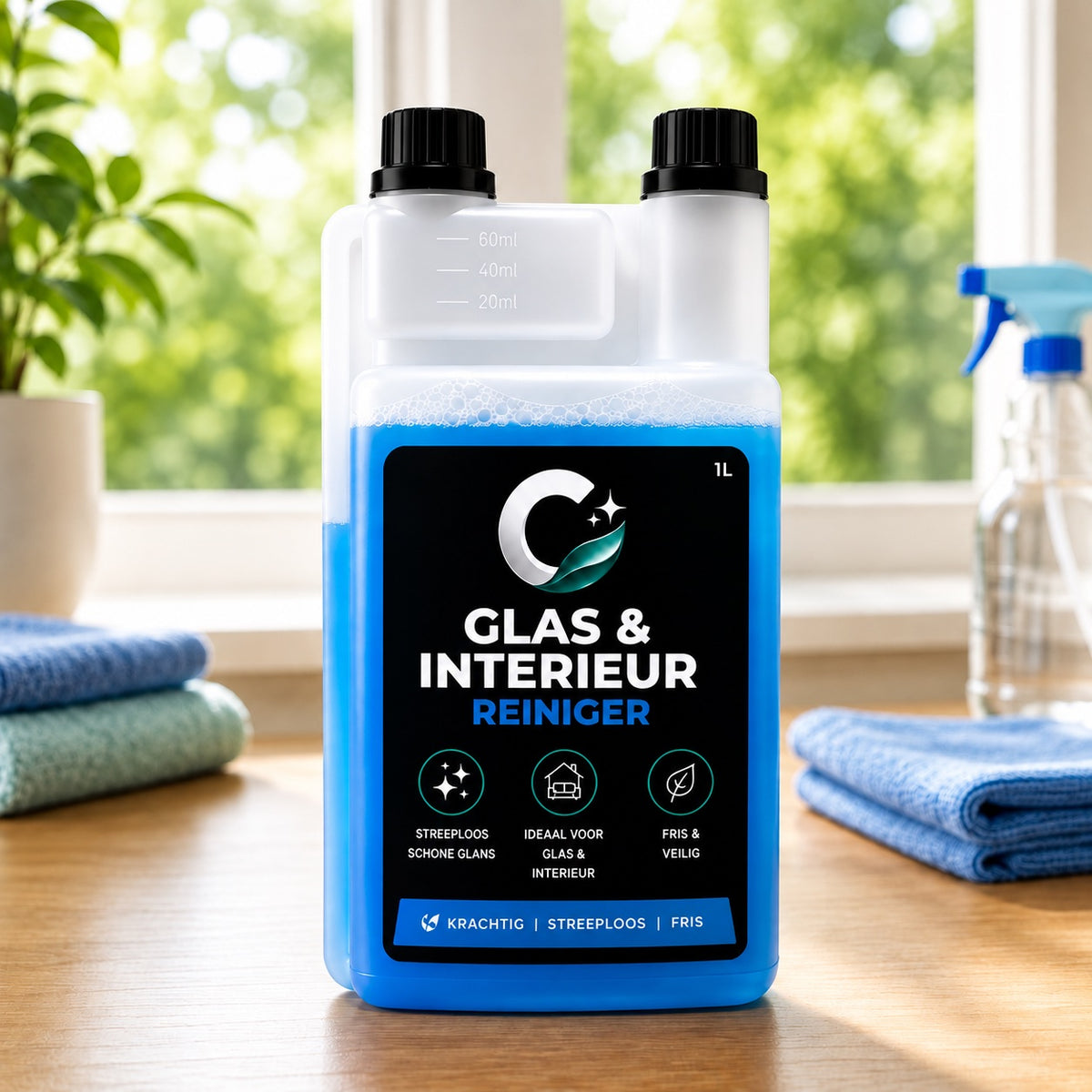 Glas en interieur reiniger 1 liter